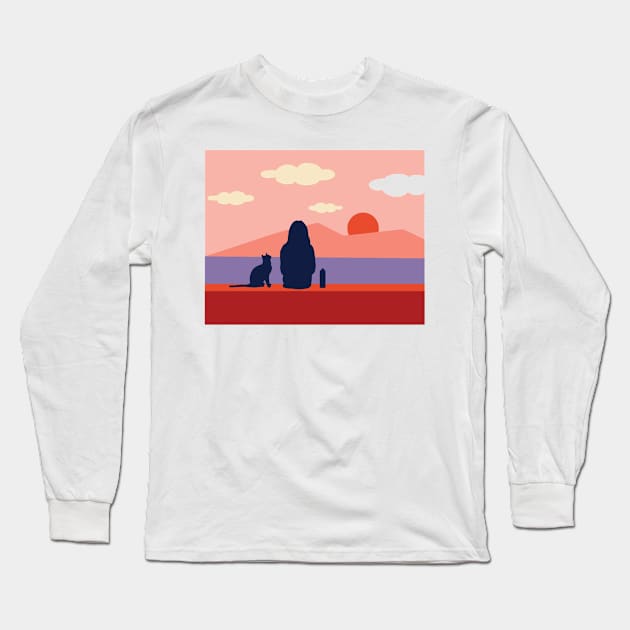 Feeling alone Long Sleeve T-Shirt by Vector Beams